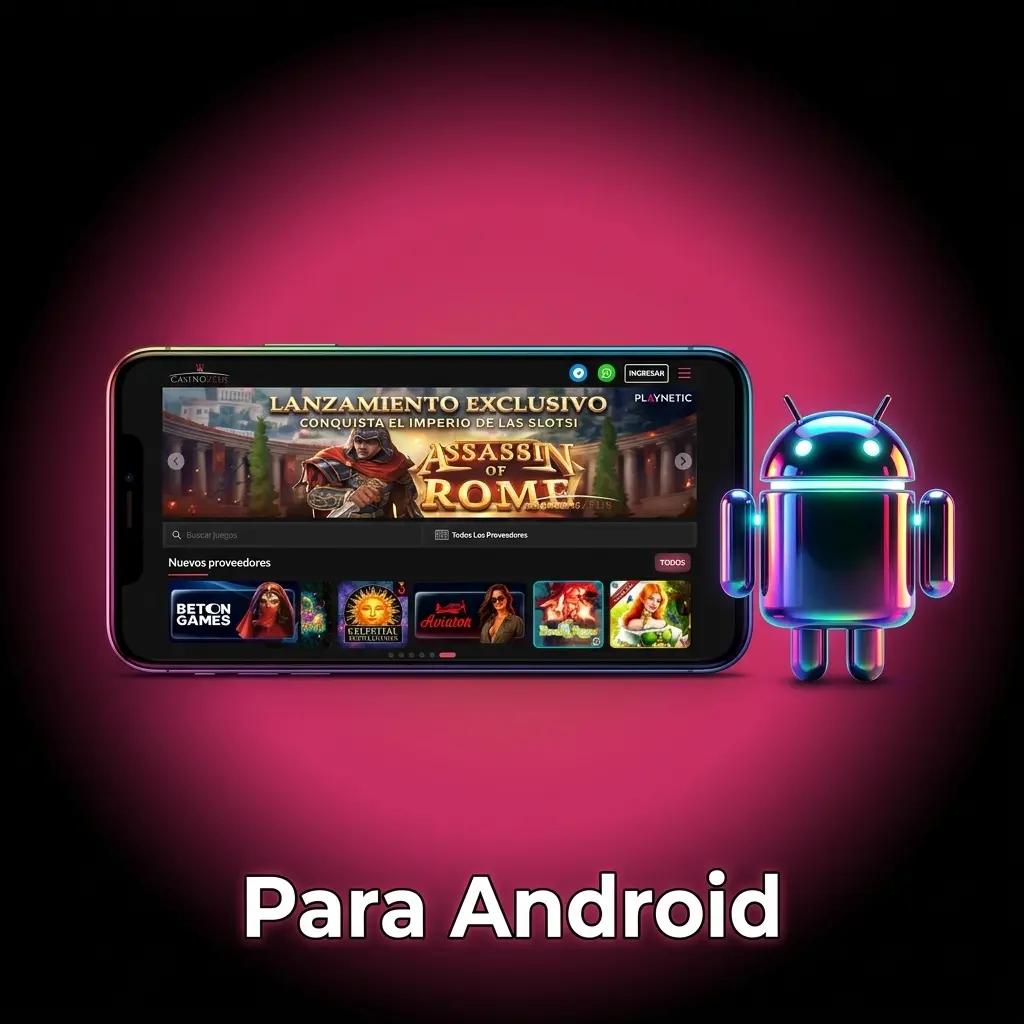 App Casino Zeus para Android: descarga APK, instalación desde fuentes externas y acceso desde celular.